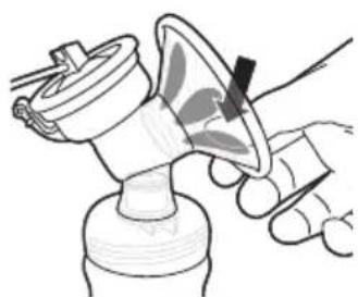 PHILIPS AVENT SCD292 - Assembling the breast pump - 9