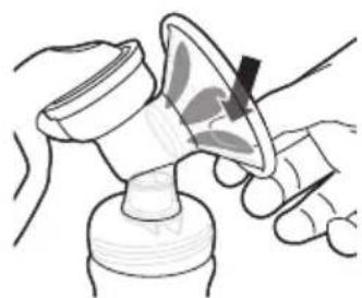 PHILIPS AVENT SCD292 - Assembling the manual breast pump - 9