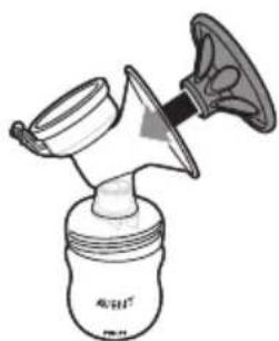 PHILIPS AVENT SCD292 - Assembling the breast pump - 7