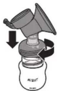 PHILIPS AVENT SCD292 - Assembling the breast pump - 5