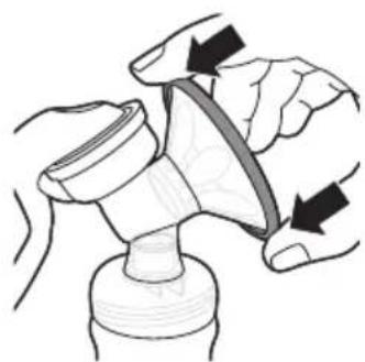 PHILIPS AVENT SCD292 - Assembling the manual breast pump - 8