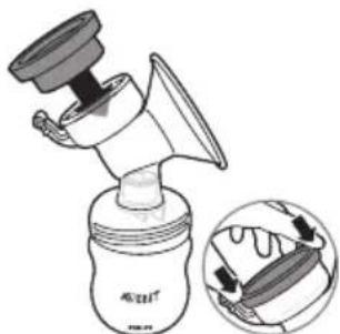 PHILIPS AVENT SCD292 - Assembling the breast pump - 6