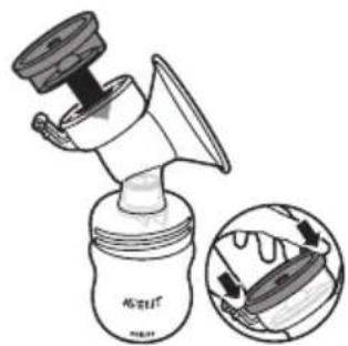 PHILIPS AVENT SCD292 - Assembling the manual breast pump - 5