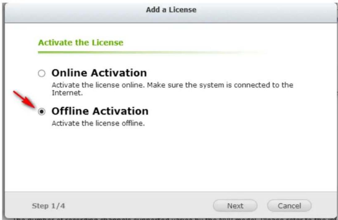QNAP VS8132URP PRO+ - Activation hors ligne - 1