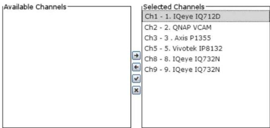 QNAP VS8132URP PRO+ - Configuring Backup Channels - 1