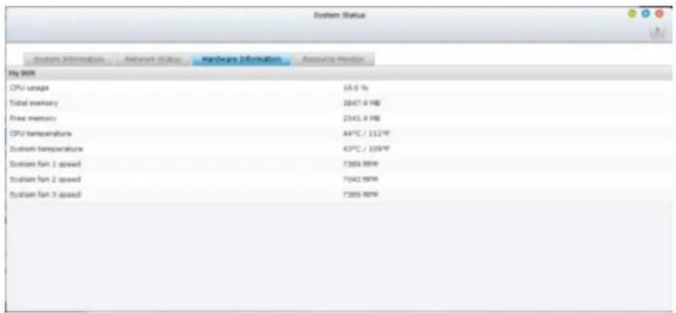 QNAP VS12164URP PRO+ - Etat du réseau - 2