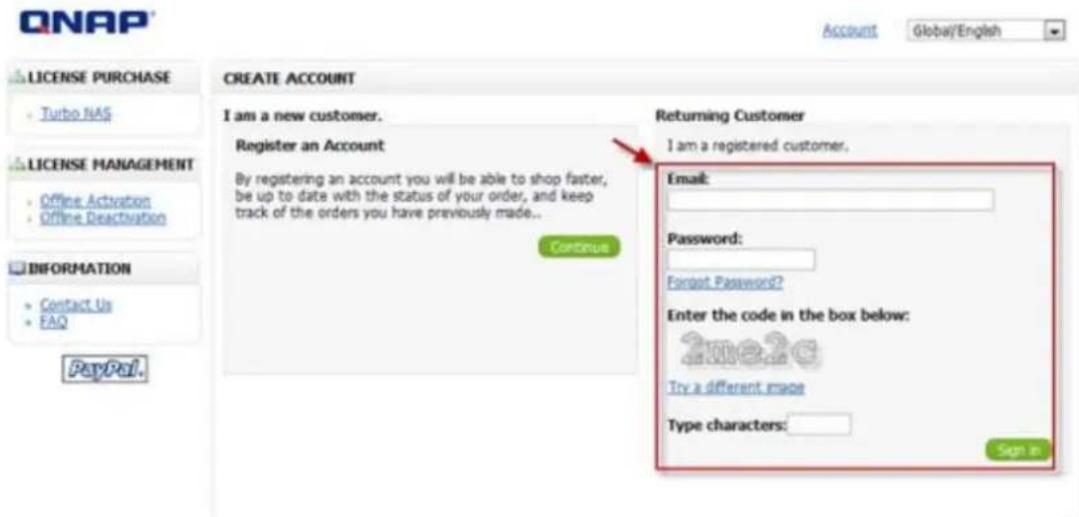 QNAP VS2108L - Activation hors ligne - 2