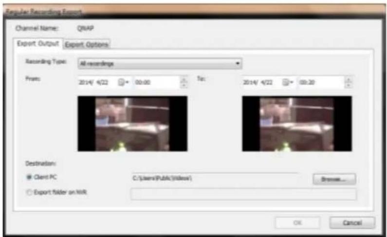 QNAP VS2108L - Exporter des vidéos du NVR - 1