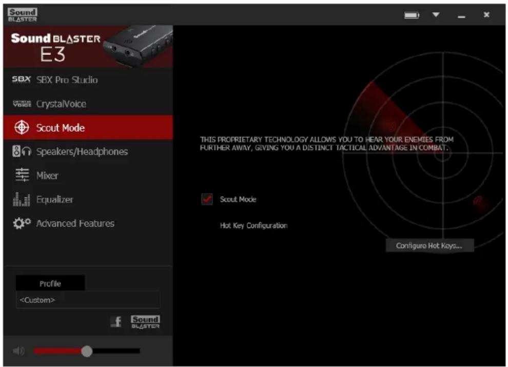 CREATIVE Sound Blaster E3 - Scout Mode - 1