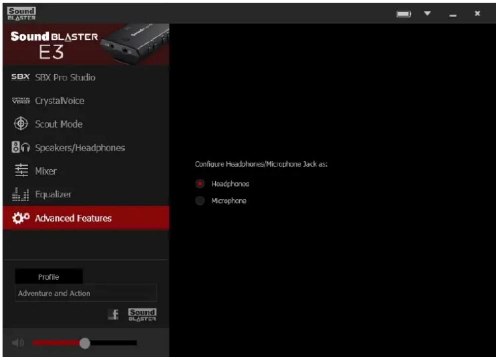 CREATIVE Sound Blaster E3 - Fonctionnalités avances - 1