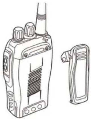 ALBRECHT 29830 - INSTALLING THE BELT CLIP - 1