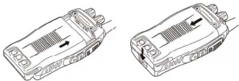 ALBRECHT 29830 - INSTALLING / REMOVING THE BATTERY PACK - 1