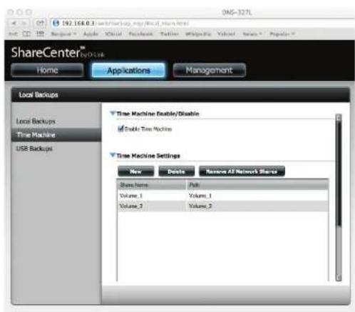D-LINK DNS340L - Assistant de configuration de Time Machine - 4