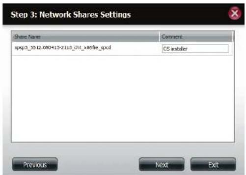 D-LINK DNS340L - Assistant de configuration des partages ISO - 5