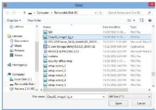 D-LINK DNS340L - My Surveillance - Configuration - Chargement d'E-map - 2