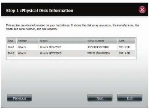 D-LINK DNS340L - Welcome To Hard Drive Configuration Wizard - 2
