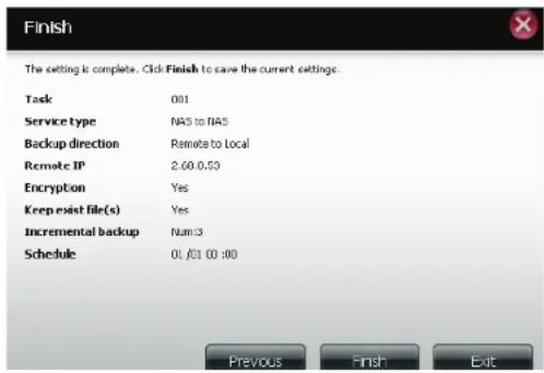 D-LINK DNS340L - Sauvegardes à distance - 7