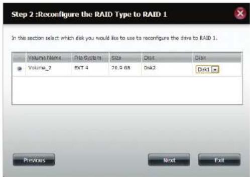 D-LINK DNS340L - Passage de Standard Mode (Mode standard) à RAID 1 ou Raid 5 - 5