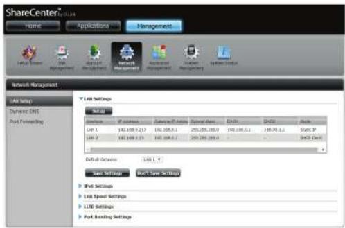 D-LINK DNS340L - Configuration du réseau local - 1