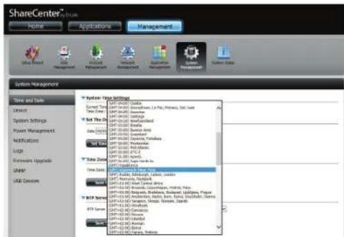 D-LINK DNS340L - Date et heures - 2