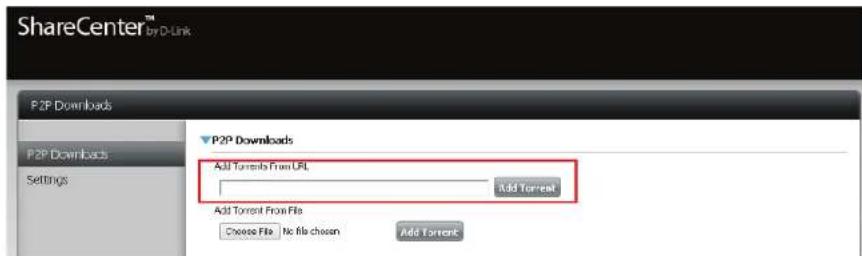 D-LINK DNS340L - Add Torrents from File (Ajouter des torrents à partir d'un fisquier): - 1