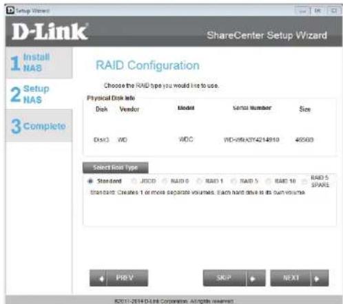 D-LINK DNS340L - RAID 0 - 1