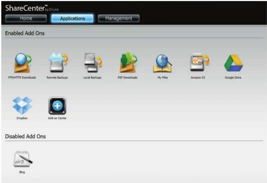 D-LINK DNS340L - Applications - 1