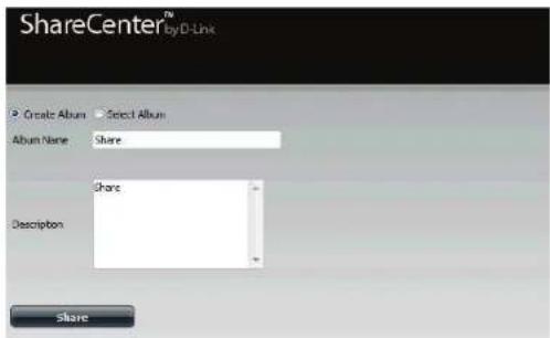 D-LINK DNS340L - Partage d'une photo sur Facebook - 6