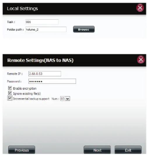 D-LINK DNS340L - Sauvegardes à distance - 4