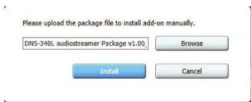 D-LINK DNS340L - Installation d'une application à partir de l'ordinateur local - 3