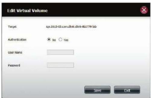 D-LINK DNS340L - Modification d'un Volume virtuel - 2