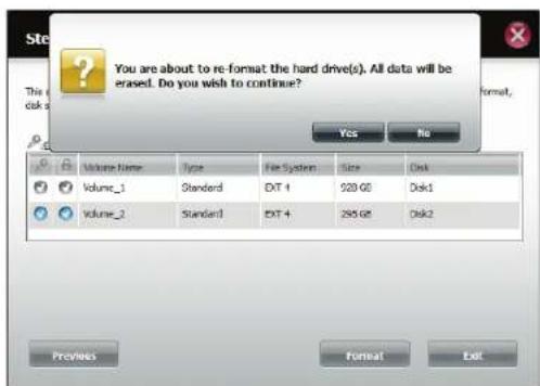 D-LINK DNS340L - Welcome To Hard Drive Configuration Wizard - 9