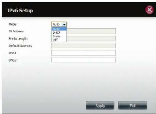 D-LINK DNS340L - Paramétres IPv6 - 2