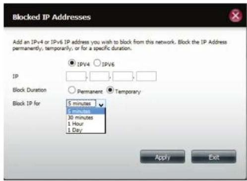 D-LINK DNS340L - Bloquer la listed IP - 3