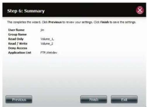 D-LINK DNS340L - Creation d'un seul utiliser - 10