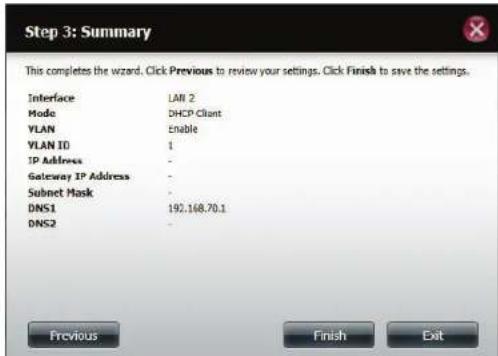 D-LINK DNS340L - Configuration du réseau local - 5