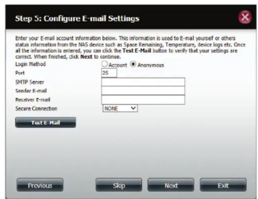 D-LINK DNS340L - Assistant de configuration (interface Web) - 8