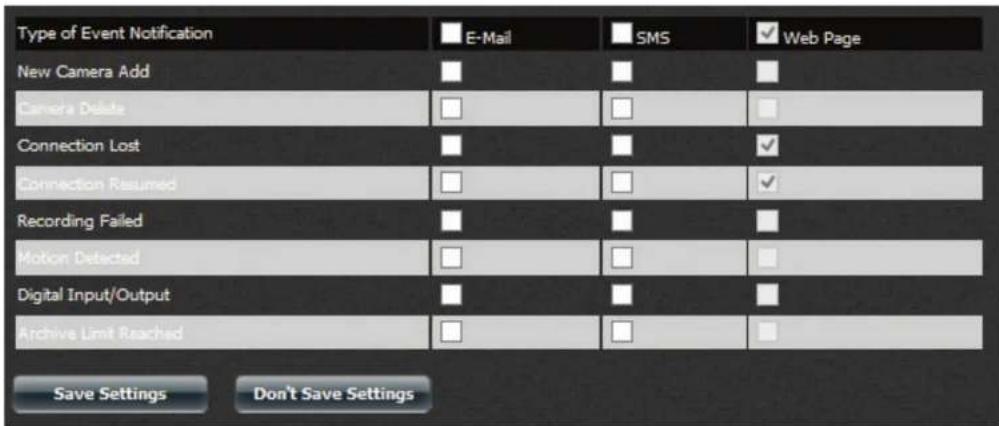 D-LINK DNS340L - My Surveillance - Configuration - Configuration d'événement - 2