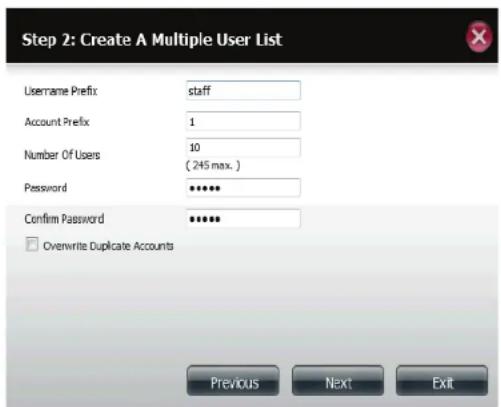 D-LINK DNS340L - Création d'utilisateurs multiples - 2