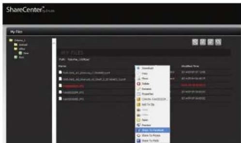 D-LINK DNS340L - Partager sur Facebook - 1