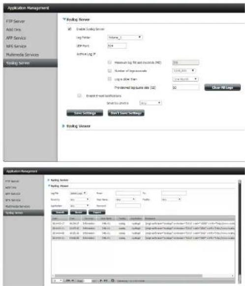 D-LINK DNS340L - Serveur Syslog - 1