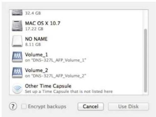 D-LINK DNS340L - Configuration de Time Machine - Mac OS - 4