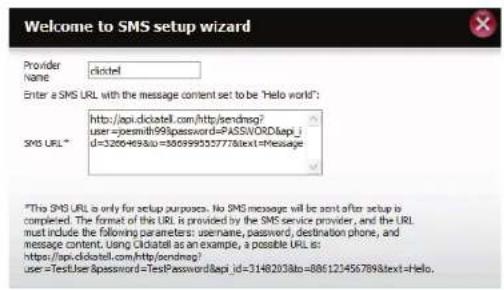 D-LINK DNS340L - Ajout d'un fournisseur de services SMS - 1