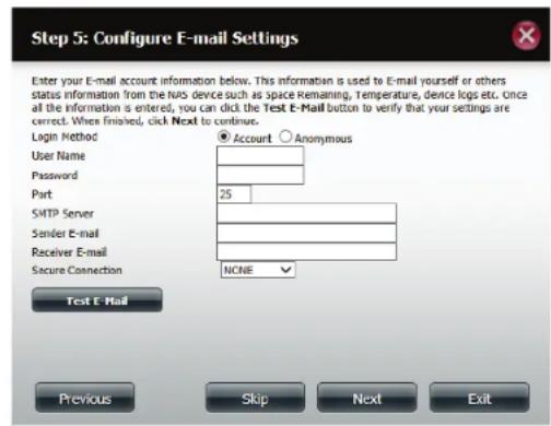 D-LINK DNS340L - Assistant de configuration (interface Web) - 7