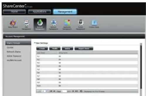 D-LINK DNS340L - Modification d'un groupe - 2