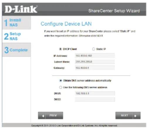 D-LINK DNS340L - Configuration du NAS - 6