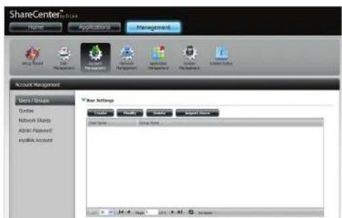 D-LINK DNS340L - Importation d'utilisateurs - 1