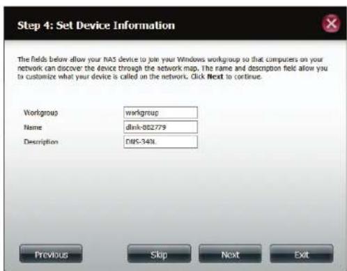 D-LINK DNS340L - Assistant de configuration (interface Web) - 6