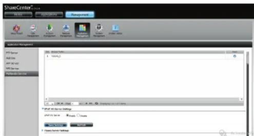 D-LINK DNS340L - Paramètres du serveur UPnP AV - 1