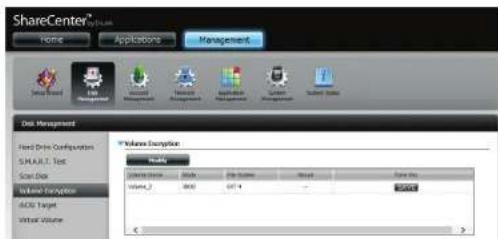 D-LINK DNS340L - Chiffrement du volume - 1